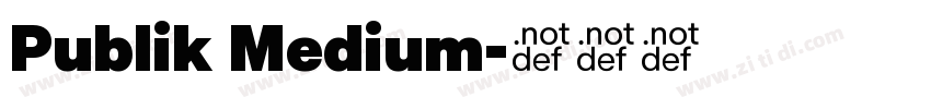 Publik Medium字体转换